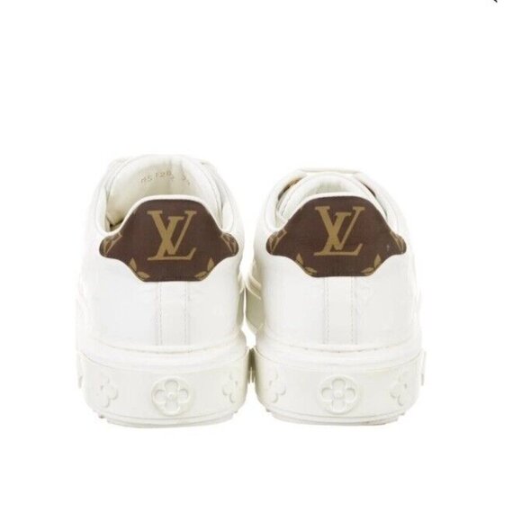 Size 38 - Louis Vuitton Time Out White Sneakers Sneakers - Picture 2 of 5